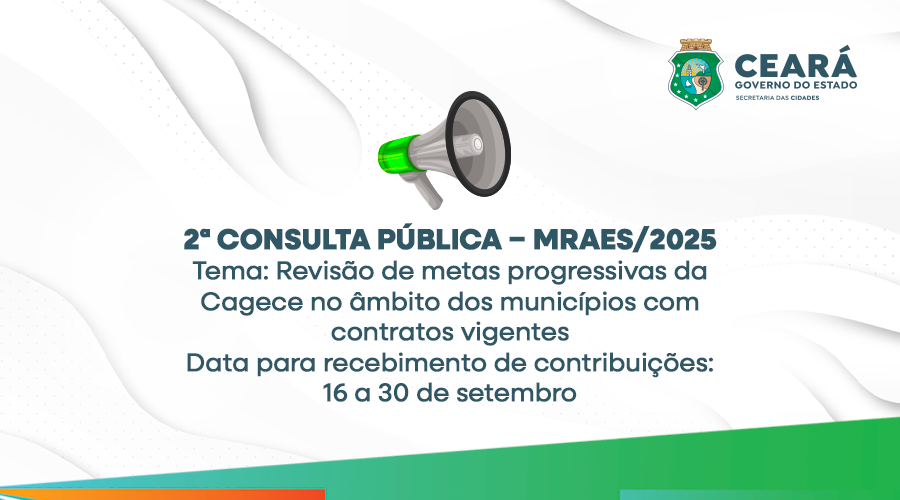 2ª Consulta Pública – MRAES/2025 – Metas Progressivas